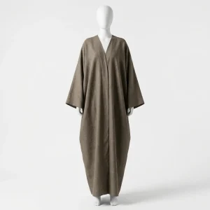 Abaya kimono lin authentique femme allure épurée - Vue 1 - Abaya Kimono