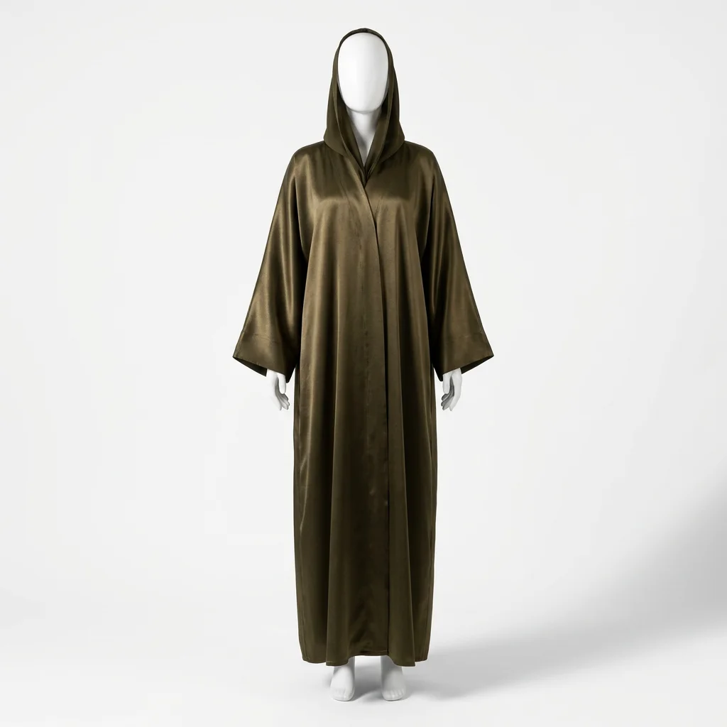 Abaya kimono polyester ample look minimaliste femme - Vue 1 - Abaya Kimono