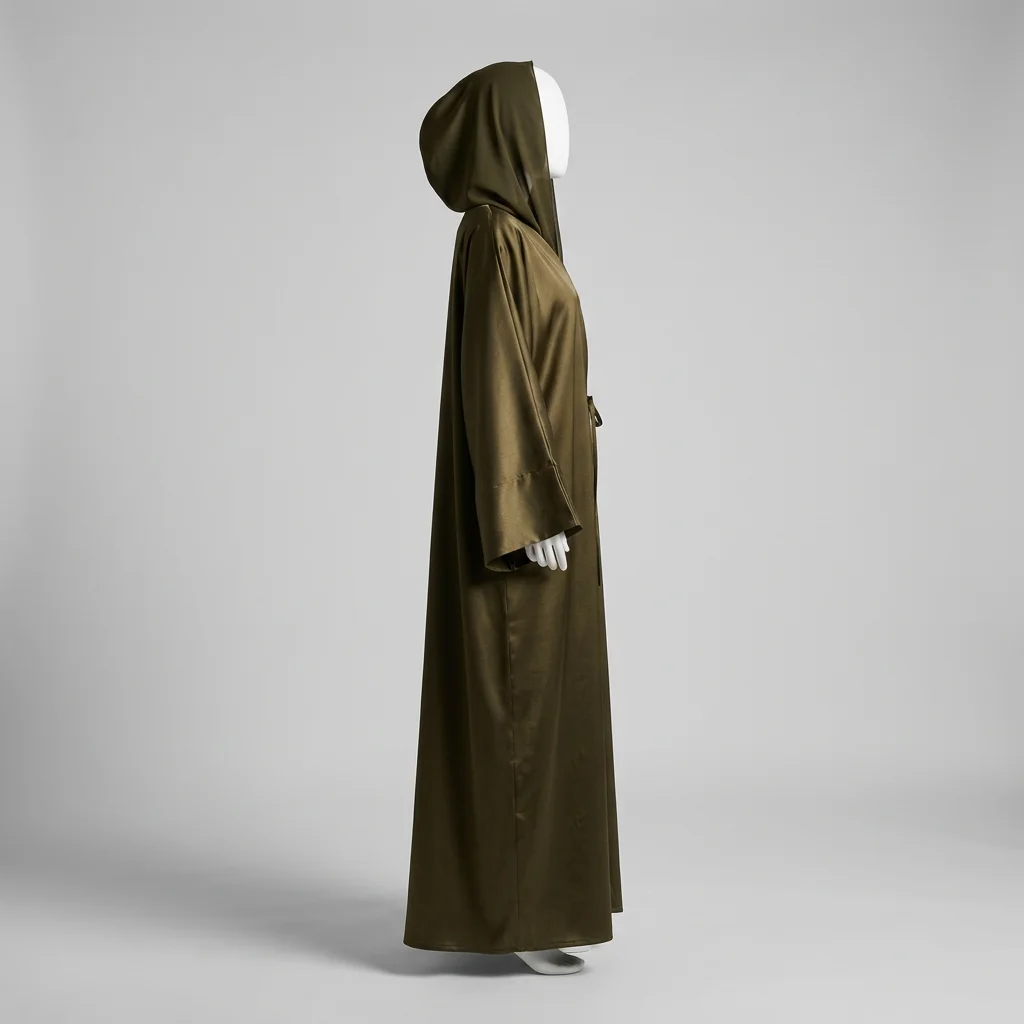 Abaya kimono polyester ample look minimaliste femme - Vue 2 - Abaya Kimono
