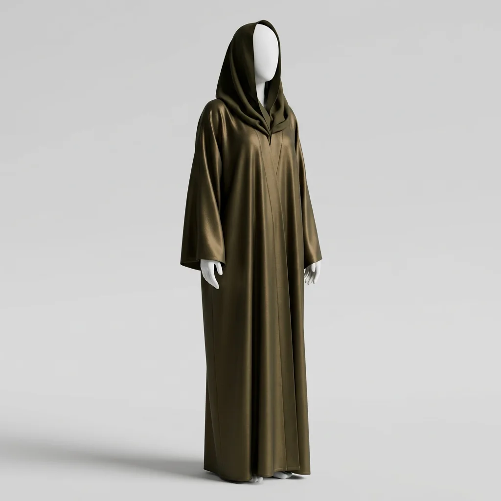 Abaya kimono polyester ample look minimaliste femme - Vue 3 - Abaya Kimono