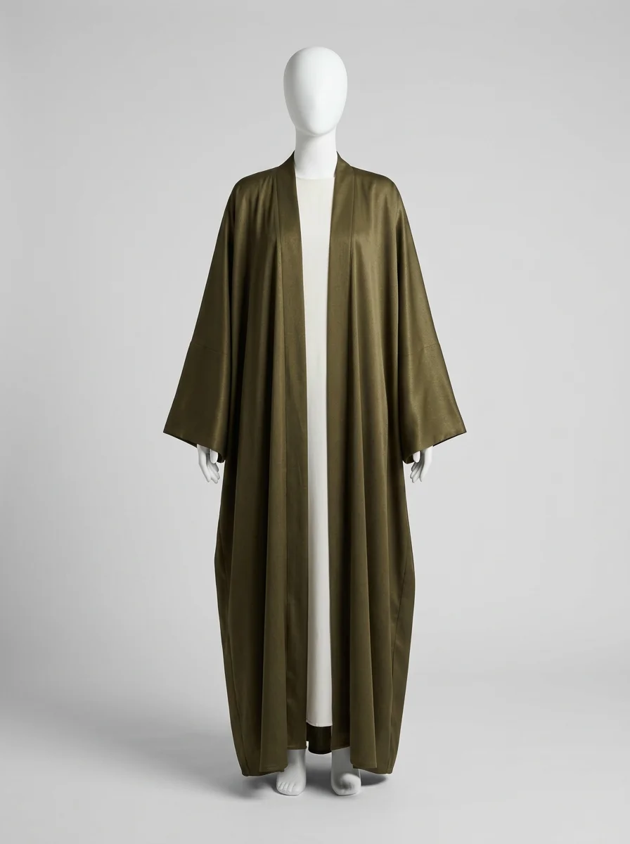Abaya kimono polyester ample look minimaliste femme - Vue 7 - Abaya Kimono