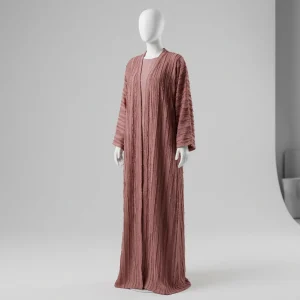 Abaya kimono polyester fluide ample allure contemporaine femme - Vue 1 - Abaya Kimono