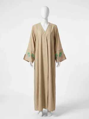 Abaya kimono polyester fluide élégant femme - Vue 1 - Abaya Kimono
