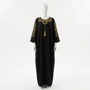 Abaya kimono polyester fluide haut de gamme style habillé - Vue 1 - Abaya Kimono