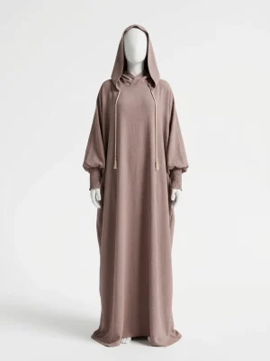 Abaya kimono polyester fluide manches longues tombé gracieux femme - Vue 1 - Abaya Kimono