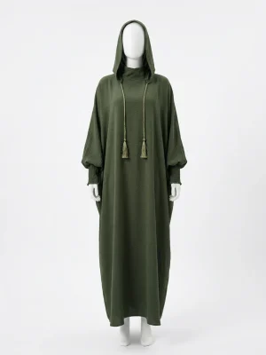 Abaya kimono polyester léger quotidien style oriental femme - Vue 1 - Abaya Kimono