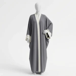 Abaya kimono polyester manches chauve-souris style aérien femme - Vue 1 - Abaya Kimono