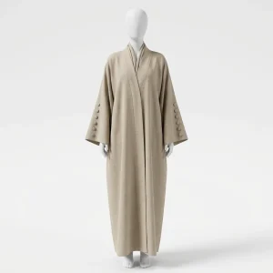 Abaya kimono polyester premium coupe fluide tenue habillée femme - Vue 1 - Abaya Kimono