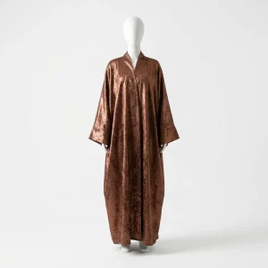 Abaya kimono polyester satiné scintillant pour femme - Vue 1 - Abaya Kimono