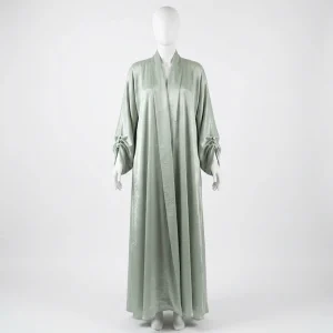 Abaya kimono satin aérien femme élégance quotidienne - Vue 1 - Abaya Kimono