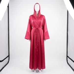Abaya kimono satin premium coupe fluide femme - Vue 1 - Abaya Kimono